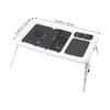 ARTIBETTER Folding Laptop Desk USB Cooling Computer Stand for Laptop Portable Notebook Desk view 2