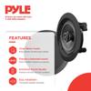 Pyle 2 Pack Dual 6.5 Inch Speaker System, in Wall and in Ceiling Stereo Sound, Black view 2