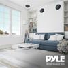 Pyle 2 Pack Dual 6.5 Inch Speaker System, in Wall and in Ceiling Stereo Sound, Black view 4