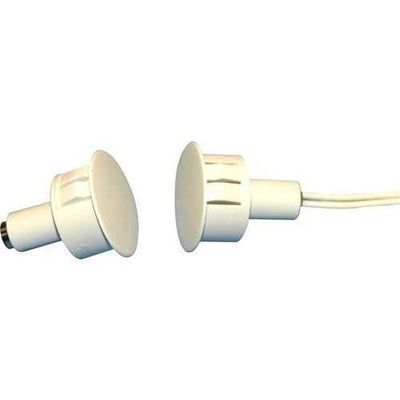 180-12WG-B 3/4" Steel Door Recessed Switch Set, Wide Gap, 10W, 200VDC, 0.40A, Closed Loop, N/O, A, and UL 10C Fire Rated, Brown