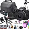 Canon EOS R50 Mirrorless Camera w/18-45mm Lens + 2pc Sandisk 64GB Ultra Memory Card + Camera Case (21pc Bundle) (Renewed) view 1