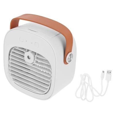 Alipis 1set Usb Rechargeable Table Cooling Fan Speeds Air Cooler for Office Home and Dorm Use Low-noise Design for Better Sleep and Comfort