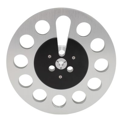 1/4 7 inch empty tape reel, Professional Reel to Reel Tape, 11 Holes Wind Stability Metal Takeup Reel for NAB Recording, Silver Empty Reel