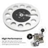 1/4 7 inch empty tape reel, Professional Reel to Reel Tape, 11 Holes Wind Stability Metal Takeup Reel for NAB Recording, Silver Empty Reel view 4
