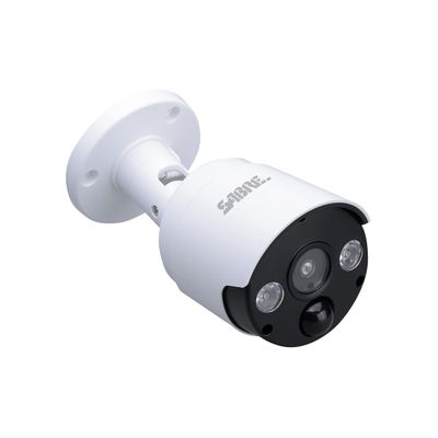 Sabre Outdoor Motion Sensor Light with Realistic Camera Design, Two 100 Lumen LED Lights, Continuous Blinking LED Light, Weather-Resistant IP44 Design, Realistic Look, No Wiring Needed