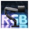 ZCERA E-Sports Hairtail Screen Monitor Bracket Curved Screen RGB Pneumatic Computer Lifting Mechanical Cantilever T18-1H view 4