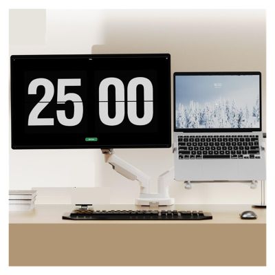 Dual-screen monitor notebook combination two-in-one stand external computer stand bracket mechanical arm desktop heightening radiator folding support suspended vertical adjustable shelf tablet