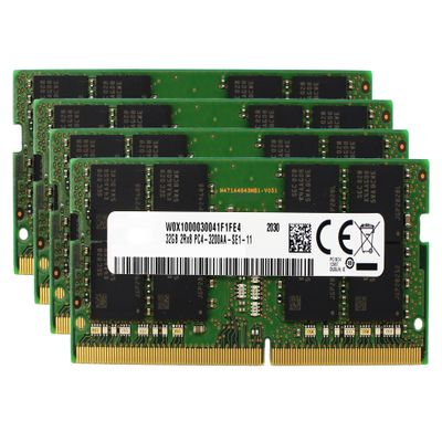 Factory Original 128GB (4x32GB) Compatible for Lenovo ThinkPad P17 Gen 2, T15g Gen 2 Laptop DDR4 3200MHz PC4-25600 SODIMM 2Rx8 CL22 1.2v Notebook Memory Module Upgrade RAM Adamanta