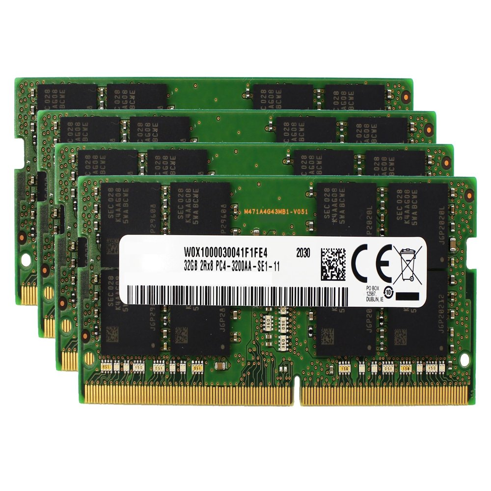 Factory Original 128GB (4x32GB) Compatible for Lenovo ThinkPad P17 Gen 2, T15g Gen 2 Laptop DDR4 3200MHz PC4-25600 SODIMM 2Rx8 CL22 1.2v Notebook Memory Module Upgrade RAM Adamanta