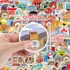 200Pcs World Travel Stickers Pack, Vacation Sticker Famous City Landmark Waterproof Vinyl Travel Luggage Stickers for Suitcases Water Bottle Laptop Car Bike Scrapbooking view 4