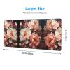 Bright White Peonies Prints Extra Large Mouse Pad 12x31.5in for Office, Gaming, and Learning - Durable, Comfortable, and Environmentally Friendly view 2