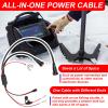 010-12676-40 Power Cable All-in-One Adapter Fit for Garmin Panoptix LiveScope & Ice Fishing Bundle, Connect for ECHOMAP Chartplotter view 3