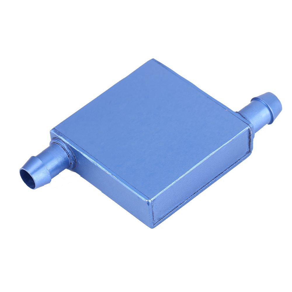 Aluminum Water Cooling Block, Liquid Water Cooler Heat Sink System, 40x40mm Water Cooling Exchanger Head for CPU Industrial PC Computer