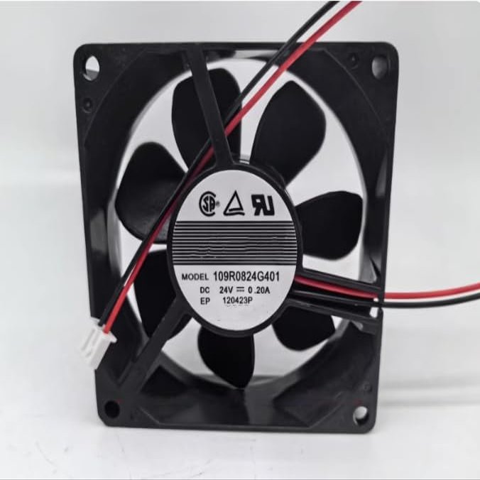 109R0824G401 DC24V 0.20A 80x80x25mm 2-Wire Inverter Cooling Fan