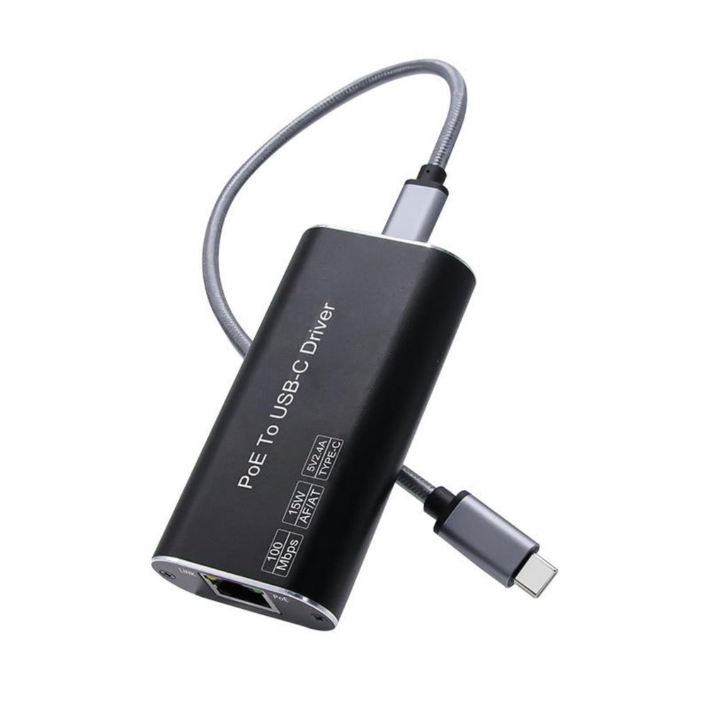 PLCPDM USB C to Ethernet Adapter with Power Capability Supports Multiple Devices USB C Converters IEEE802.3af
