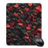Square Waterproof Mouse Pad Non Slip Rubber Base MousePads Heart Shaped Paper Cut Printed Washable Mouse Mat for E-Sports Gaming Offices view 3
