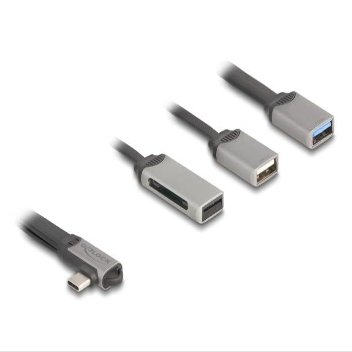 DeLOCK 2 Port USB Hub with SD and Micro SD Card Reader