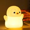 DREAMING MY DREAM Cute Penguin Night Light,LED Squishy Novelty Penguin Lamp,2 Levels Dimmable Bedroom Nightlight for Kids,Touch Penguins Light,Dorm Decor lamp,Baby Boys Girls Gifts view 1