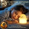 DREAMING MY DREAM Cute Penguin Night Light,LED Squishy Novelty Penguin Lamp,2 Levels Dimmable Bedroom Nightlight for Kids,Touch Penguins Light,Dorm Decor lamp,Baby Boys Girls Gifts view 2
