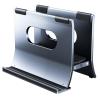 PLCPDM Aluminum Laptop Vertical Dock Stand Holder Gravitational Auto Lock Designing for Laptop Bracket with Silicone Protector view 3