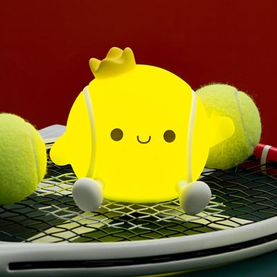 DREAMING MY DREAM Tennis Night Light,LED Squishy Novelty Night Lamp,2 Levels Dimmable Nursery Bedroom Nightlight for Kids, Rechargeable Touch Lamp Decor,Baby Boys Girls Gifts