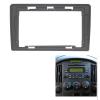 AYYDXRK 2 Din Car Radio Fascia Compatible with H-1 Starex i800 iLoad iMax Auto Stereo DVD Head Unit Dash Panel Frame Kit + Harness Cable Install Mount Kit(Black Frame) view 2