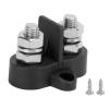 12V 250A Power Distribution Block, 5/16 M8 Stud, Universal Bus Bar for Auto, Marine, RV, Solar Systems Positive & Negative 2 Pcs (B (black)) view 1