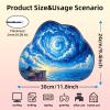 KUJKBFWJ Cloud Gaming Mouse Pad, Irregular Mini Mouse Pad with Non-Slip Base, Cute Desk Mousemat with Stitched Edges, 11.8 x 9.5 in, Sea Cloud view 4