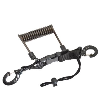 ZEXKENS Scubas Diving Coiled Lanyard Quick Releases Heavy Duty Antilost Underwater Spring Coiled Camera Strap for Diving Light