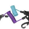 ZEXKENS Scubas Diving Coiled Lanyard Quick Releases Heavy Duty Antilost Underwater Spring Coiled Camera Strap for Diving Light view 3