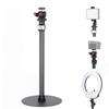 Koolehaoda Tripod Stand Extendable Monopod Carbon Fiber Pole wiht Round Base for Desk, 360 Rotatable Ballhead Tabletop Webcam Stand for DSLR Camera, Light, Webcam, Live Streaming, Vlogging view 1