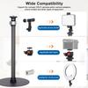 Koolehaoda Tripod Stand Extendable Monopod Carbon Fiber Pole wiht Round Base for Desk, 360 Rotatable Ballhead Tabletop Webcam Stand for DSLR Camera, Light, Webcam, Live Streaming, Vlogging view 4