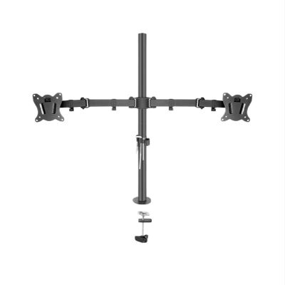 ADPVRLUQ 400mm DL-T902-240 Desktop Stand Full Motion 360 Degree Steel Monitor Stand 10"-27" Clip Base Monitor Mount Arm Load 12kg