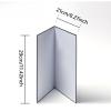 AsrMyjcx 2X Light Reflectors Professional Foldable Practical Portable Photography Cardboards Light Diffuser Boards for Food Still Life, Black White Silver, A4 view 2