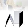 AsrMyjcx 2X Light Reflectors Professional Foldable Practical Portable Photography Cardboards Light Diffuser Boards for Food Still Life, Black White Silver, A4 view 3