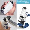 JOEBO Microscope Kit Microscope for Kids 60X-120X Beginner Microscope Kit with Microscope Slides Microscope Lens Adapters view 3