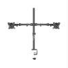 ADPVRLUQ T902-240 Desk Clamp Full Motion 360 Degree Dual Monitor Stand 10"-27" Clamp Base Monitor Mount Arm Load 15kg PC Stand(Clamp Base) view 1