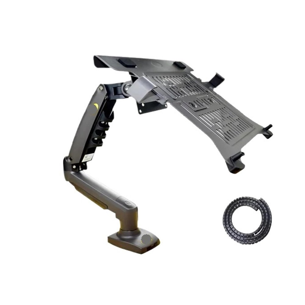ADPVRLUQ 2 in 1 F80 + FP-2 for 17-30 inch Monitor + 10 inch -17 inch Laptop Desktop Stand Laptop Mount Bracket Laptop clamp(with Cable Cover)