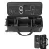 Happybuy Studio Equipment Trolley Case, 46.46 x 14.57 x 11.81 in (118 x 37 x 30 cm), Rolling Camera Bag with Wheels, Straps view 1