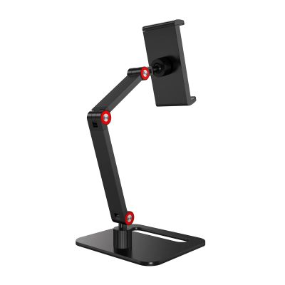 ADPVRLUQ 360 Adjustable Portable Monitor Stand Metal Bracket for 4.7-18 Inch Screen No Drilling Vesa Laptop