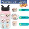 100Pcs Coquette Stickers, Pink Cute Aesthetic Stickers Vinyl Waterproof Decal for Water Bottle Guitar Phone Laptop view 2