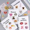 100PCS Aesthetic Stickers, Y2K Coquette Stickers Vinyl Waterproof Decal for Water Bottle Guitar Phone Laptop Skateboard Party Supplies view 3