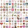 100PCS Aesthetic Stickers, Y2K Coquette Stickers Vinyl Waterproof Decal for Water Bottle Guitar Phone Laptop Skateboard Party Supplies view 4