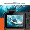 Nutriess 4K Underwater Camera 65MP Autofocus Dual Screen 2.88in 1.44in 2500mAh 33FT Impermeable Digital Camera for Snorkeling and Diving (Orange) view 3