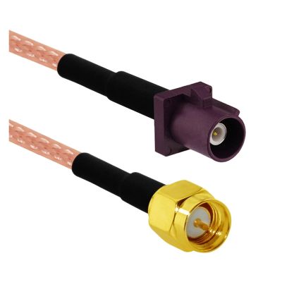 ROBAUN Fakra D Type Male Female Purple to SMA Plug Jack Pigtail Cable Adapter RG316 15cm /30cm/50cm/100cm(Type1,30CM)
