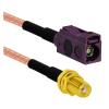 ROBAUN Fakra D Type Male Female Purple to SMA Plug Jack Pigtail Cable Adapter RG316 15cm /30cm/50cm/100cm(Type9,30CM) view 1