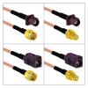 ROBAUN Fakra D Type Male Female Purple to SMA Plug Jack Pigtail Cable Adapter RG316 15cm /30cm/50cm/100cm(Type9,30CM) view 4