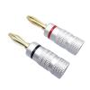 50 Pieces Gold Plated Speaker Banana Audio Connector Speaker Cable 4mm Banana Jack(50 Pieces) view 1