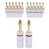 50 Pieces Gold Plated Speaker Banana Audio Connector Speaker Cable 4mm Banana Jack(50 Pieces) view 2