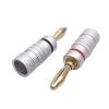 50 Pieces Gold Plated Speaker Banana Audio Connector Speaker Cable 4mm Banana Jack(50 Pieces) view 3